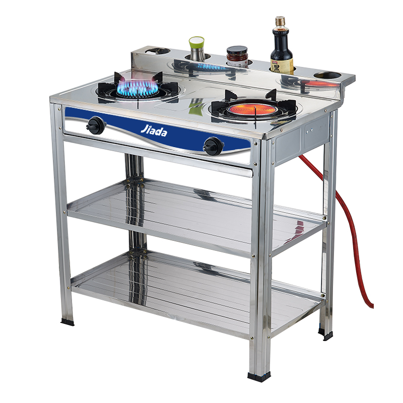 China OEM Stainless Steel Infrared Home Gas Stove 2 Burner Stand Cooker