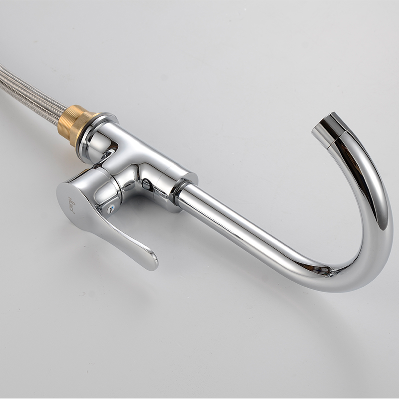 Modern Kitchen Faucet Single Handle Swivel Hot Cold Faucet