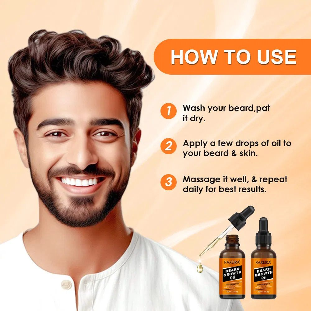 100% Natural Wholesale Nourishing Strong Beard Growth Oil