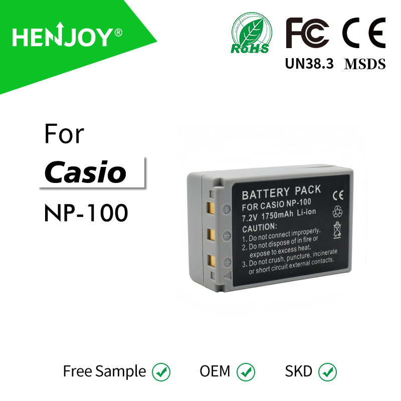 Аккумулятор Casio NP-100 CNP-100, 1750mAh
