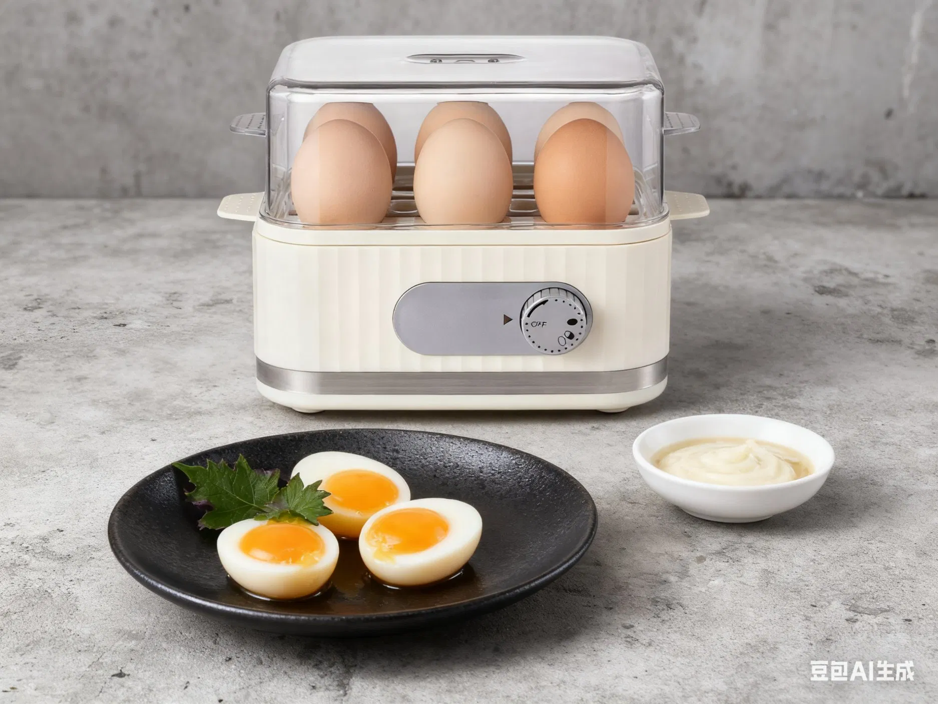 400W Electric Egg Boiler with Timer for 6 Perfect Eggs