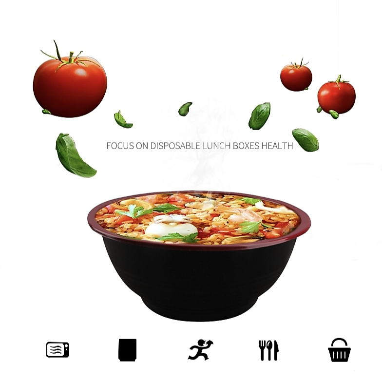 Eco-Friendly High Quality Microwavable Plastic Soup Bowl for Restaurant Supermarket