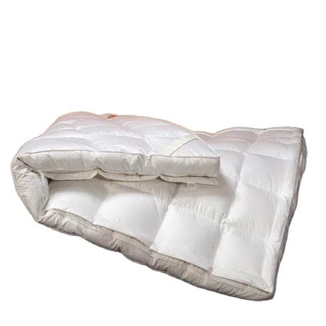 Luxury Goose Down Turkish Cotton 95% Goose Down Thin Mattress Topper Pad