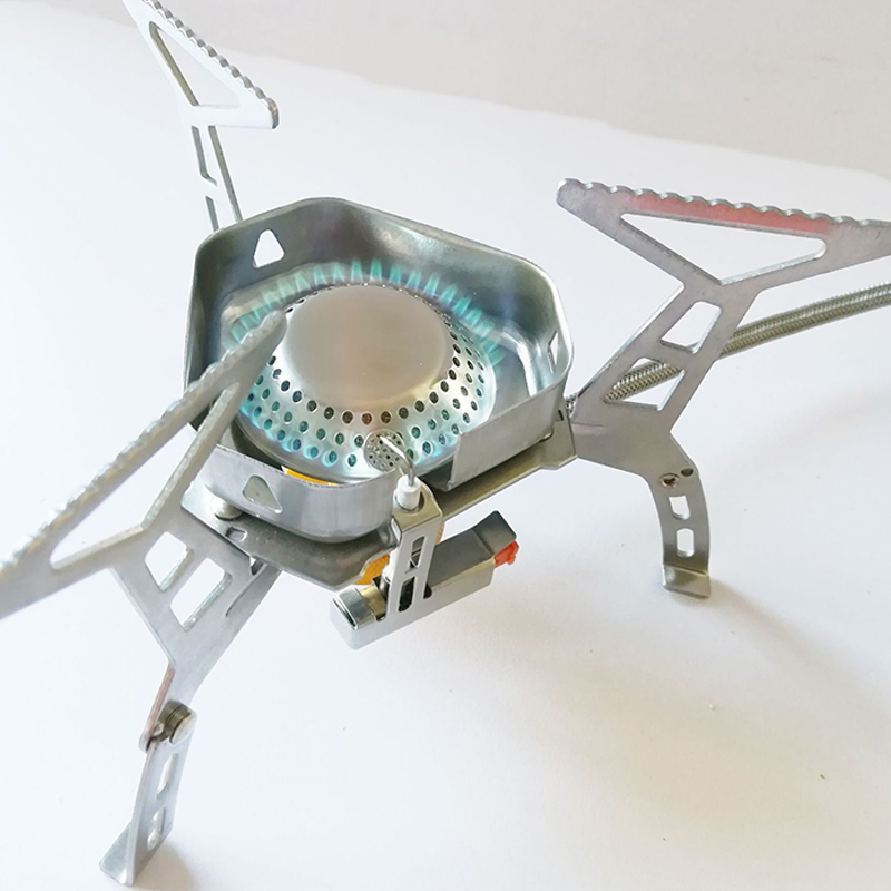 China Manufacturer Outdoor Kitchen Cooking Cast Iron Gas Burner Portable Camping Stove