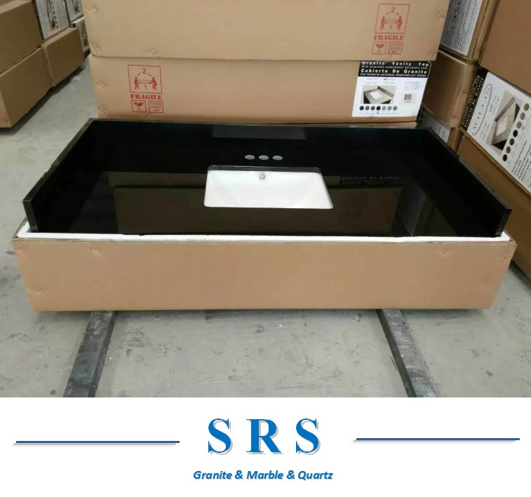 Polished Black Granite & Marble Stone Washing Basin