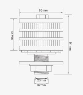 F0508 ABS PP Efficient Water Treatment Nano Bubble Filter Nozzle for Water Treatment