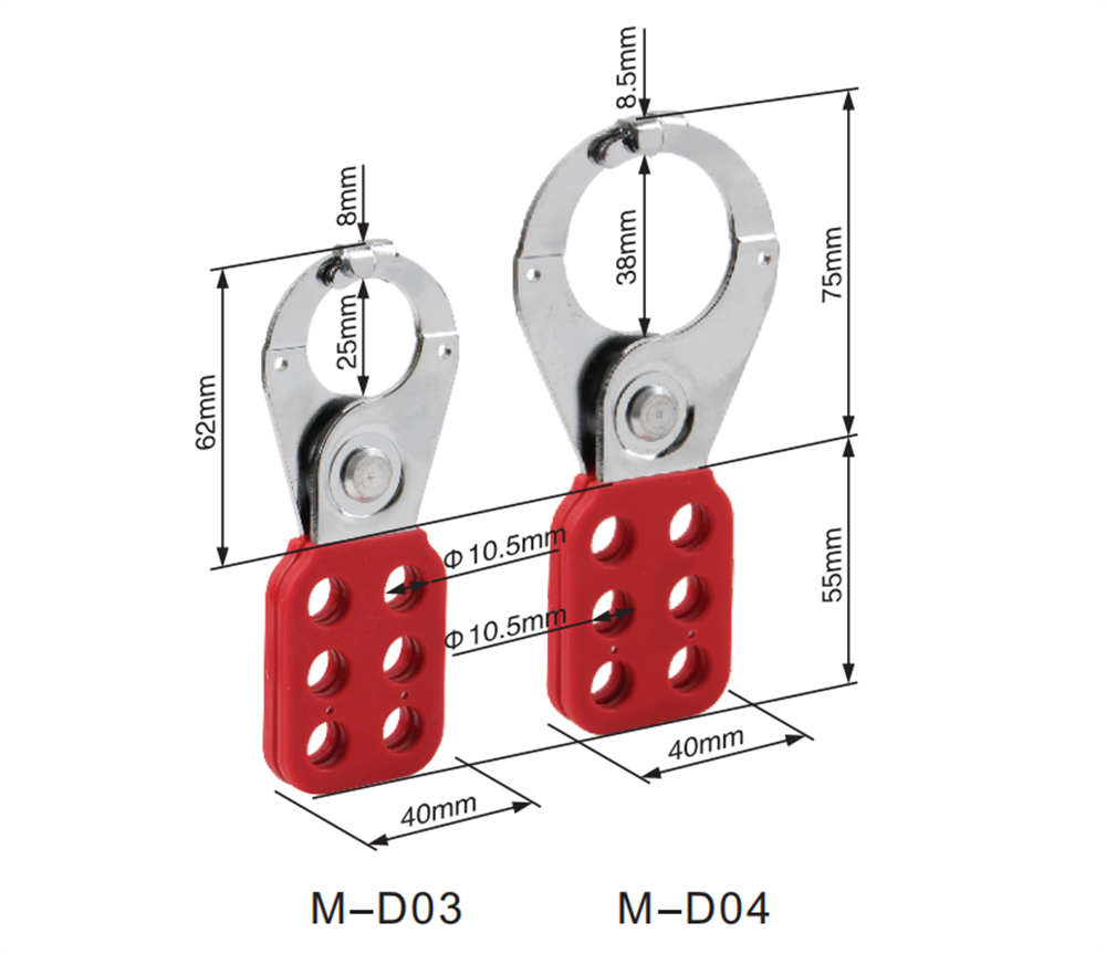 Heavy-Duty Steel Lockout Hasp with Innovative Scissor Shackle