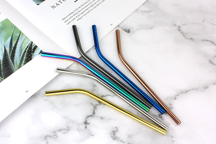 Stainless Steel Retractable Foldable Portable Drinking Straw Metal