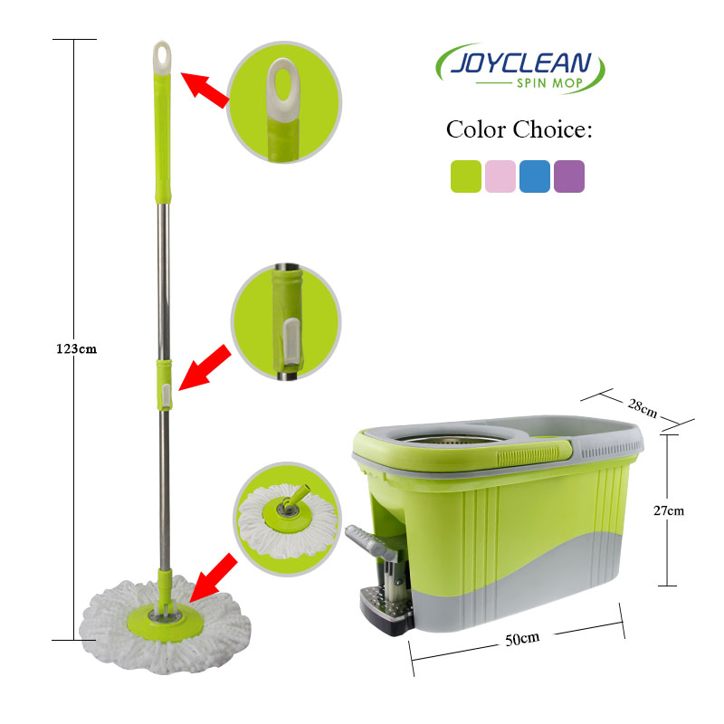 Joyclean Super Square Mop Bucket Cleaning Mop and Bucket with Pedal