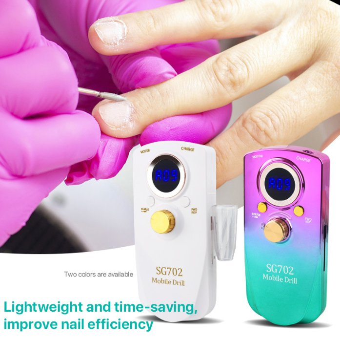 Professional Electric Nail Drill 35000rpm Rechargeable Nail File