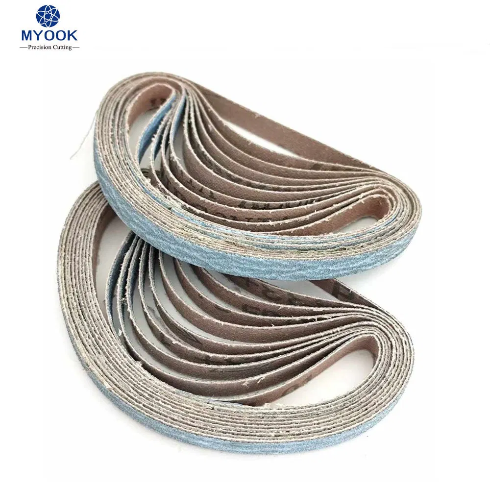 Myook 3/8 * 13" 120 10*330mm 120molybdenum Grit Zirconia Alumina Sand Belt Sanding