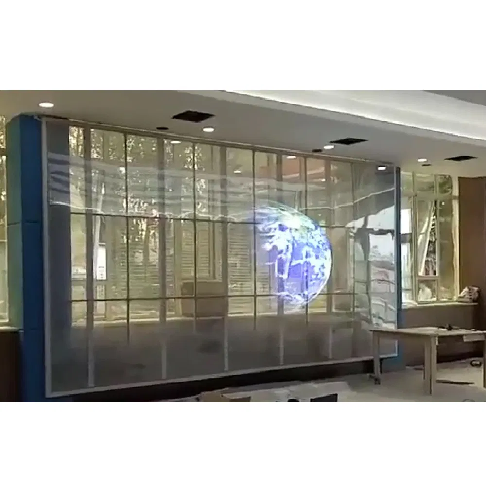 Customized Full Color Outdoor Glass Mesh Transparent Glass Window Film LED Screen