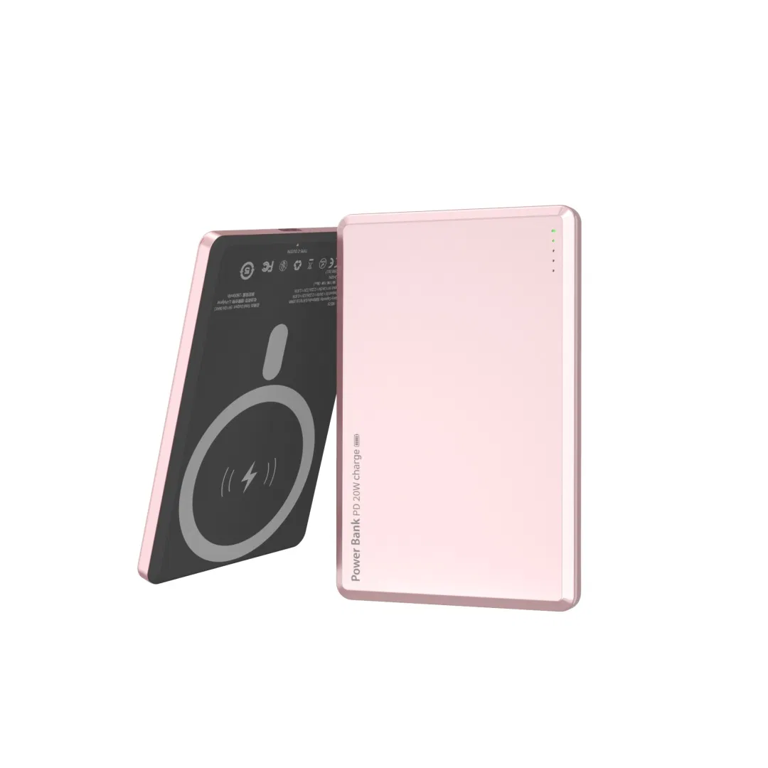 Wholesale 5000mAh 9mm-Thin Metal Magsafe Magnetic Power Bank for Cell Phone with CE RoHS