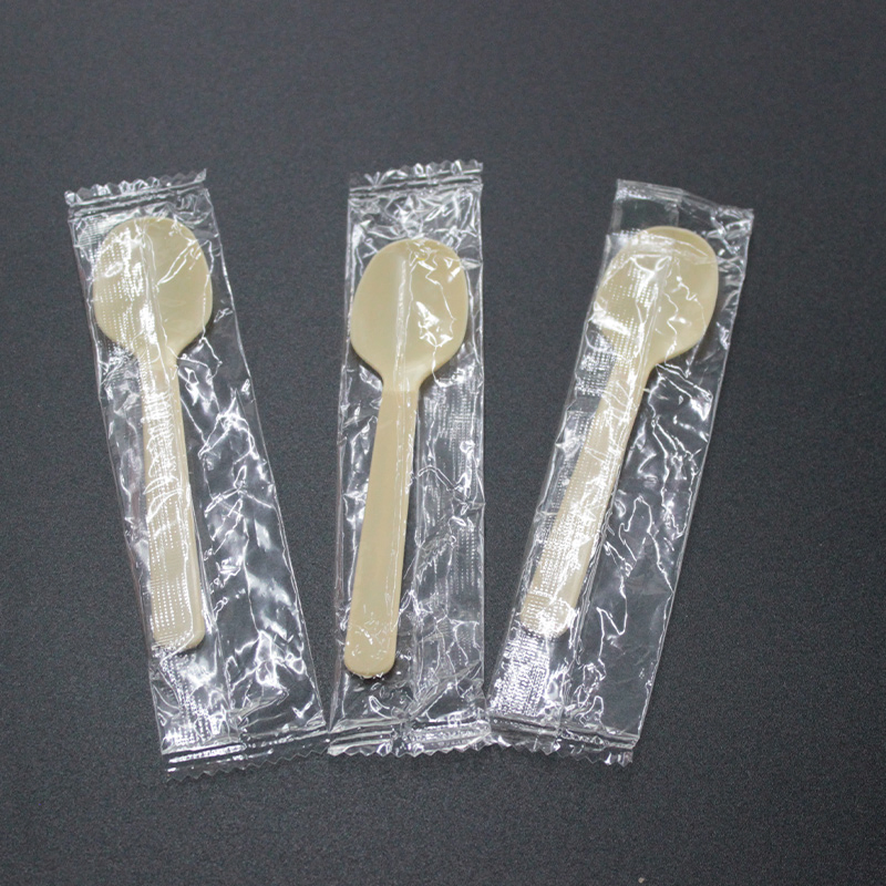 Disposable Plastic Cutlery 100mm Length PS Plastic Spoon Customizable for Ice Cream