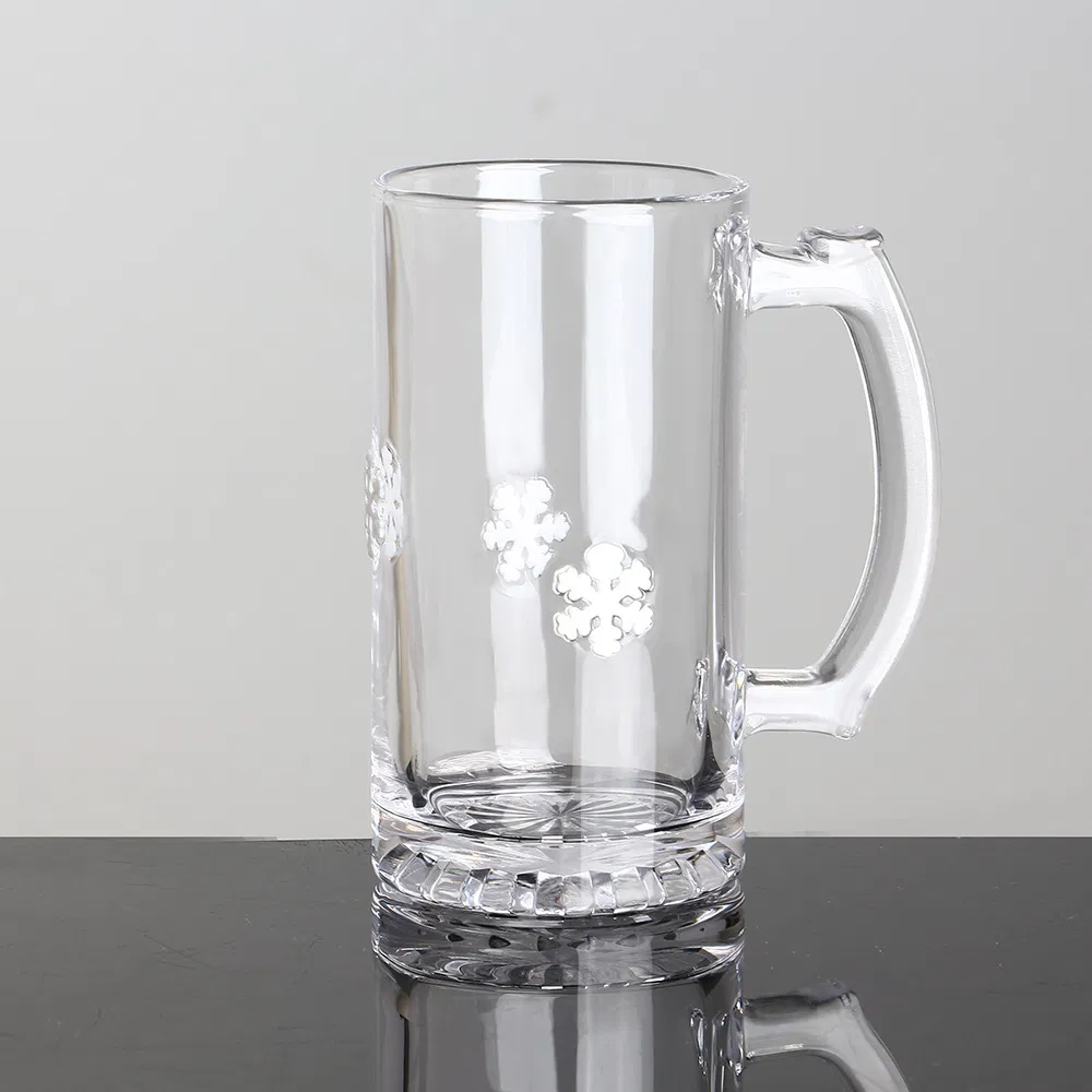 Promotional Advertising Gift Lead Free Crystal OEM Christmas Decorative Beer Drinking Cup