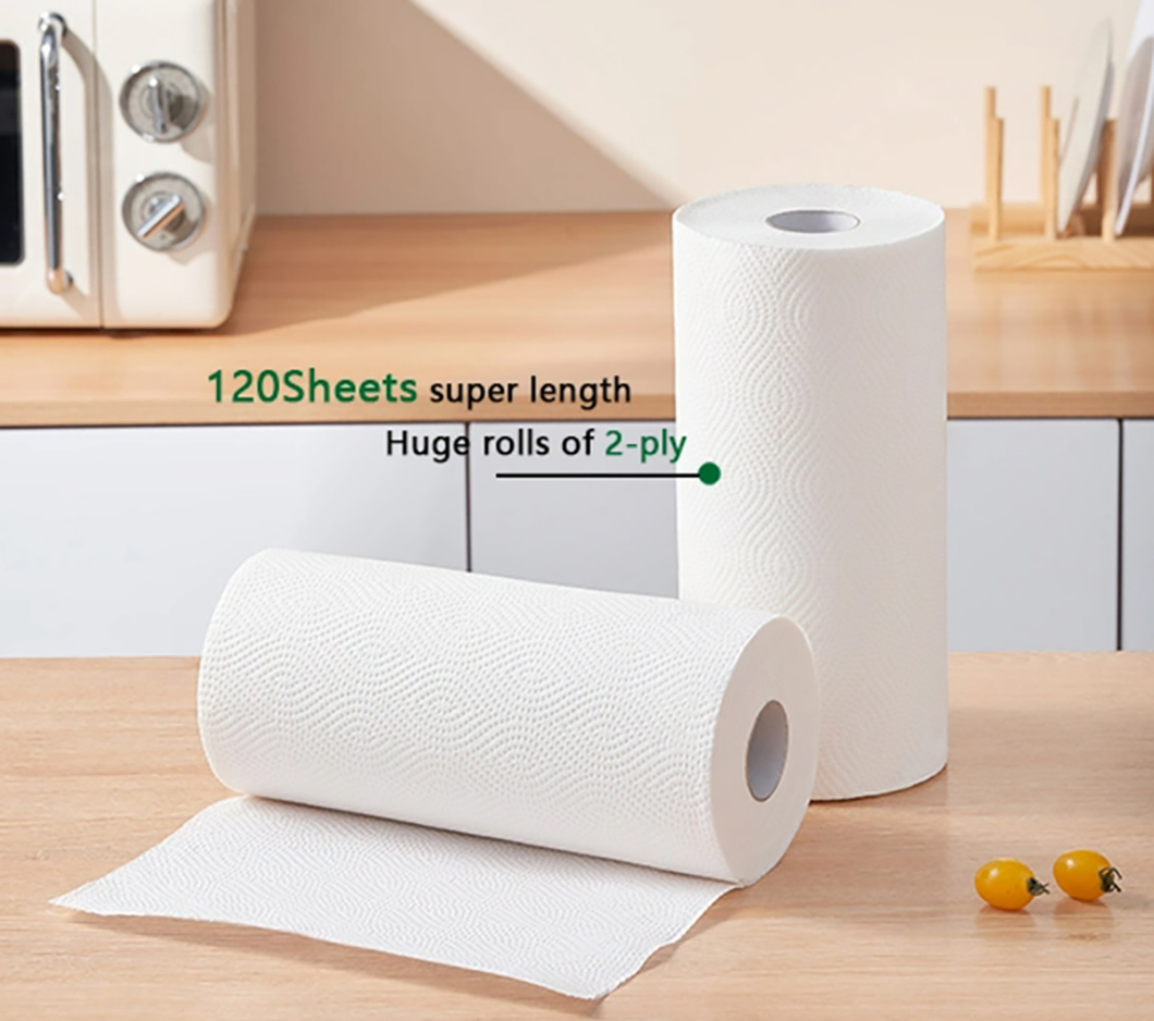 Wholesale Custom Water Soluble Kitchen Paper Towel Roll