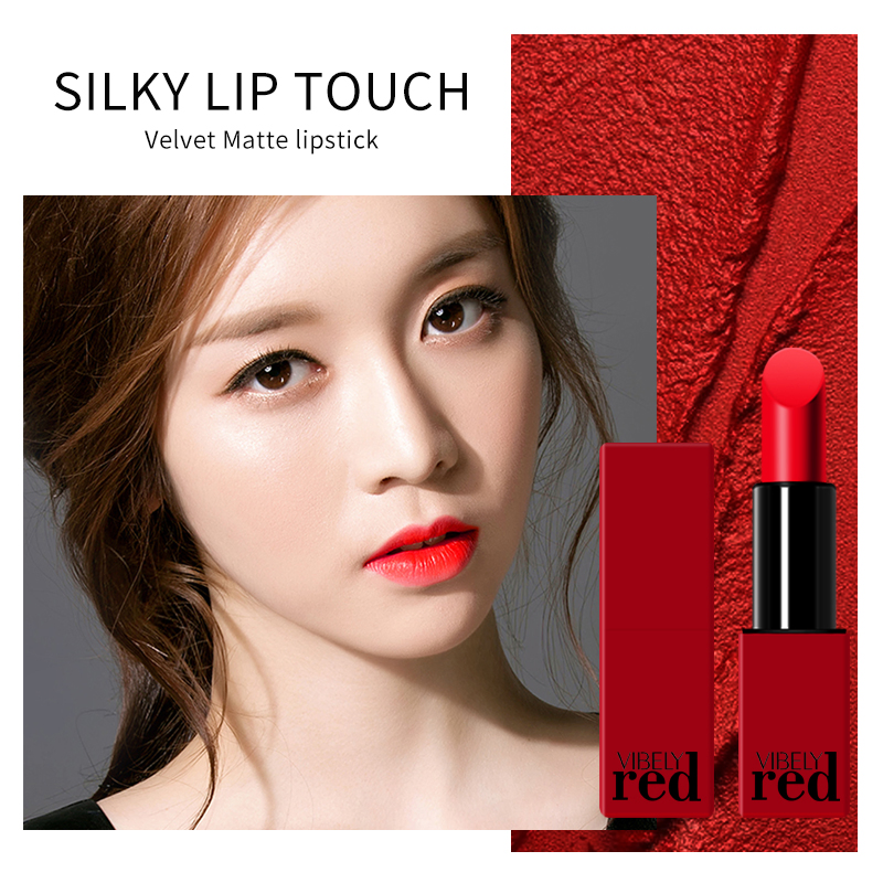 OEM/ODM Factory Makeup Red Smooth Waterproof Lasting Velvet Matte Lipstick Set