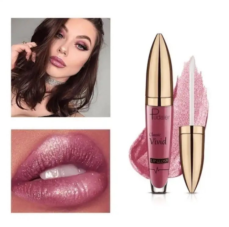 Online Wholesale in Stock Glitter Lip Stain Tint Liquid Lipstick Waterproof Nutritious Shimmer Clear Glitter Batom Diamond Lipgloss Tube Liquid Lipsticks
