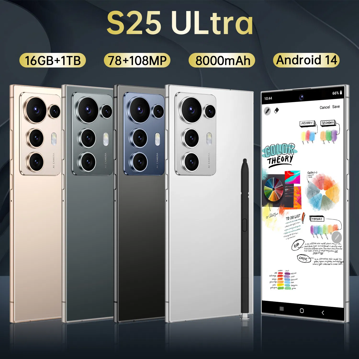 S25 Ultra 16GB+1tb Original Smartphone 7inch Unlocked Dual Card 5g Smart Phone HD OEM HD Beauty New Smartphone