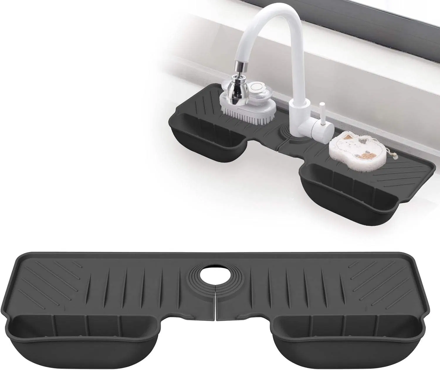 Silicon Faucet Sink Clear Water Catcher Protector Mat