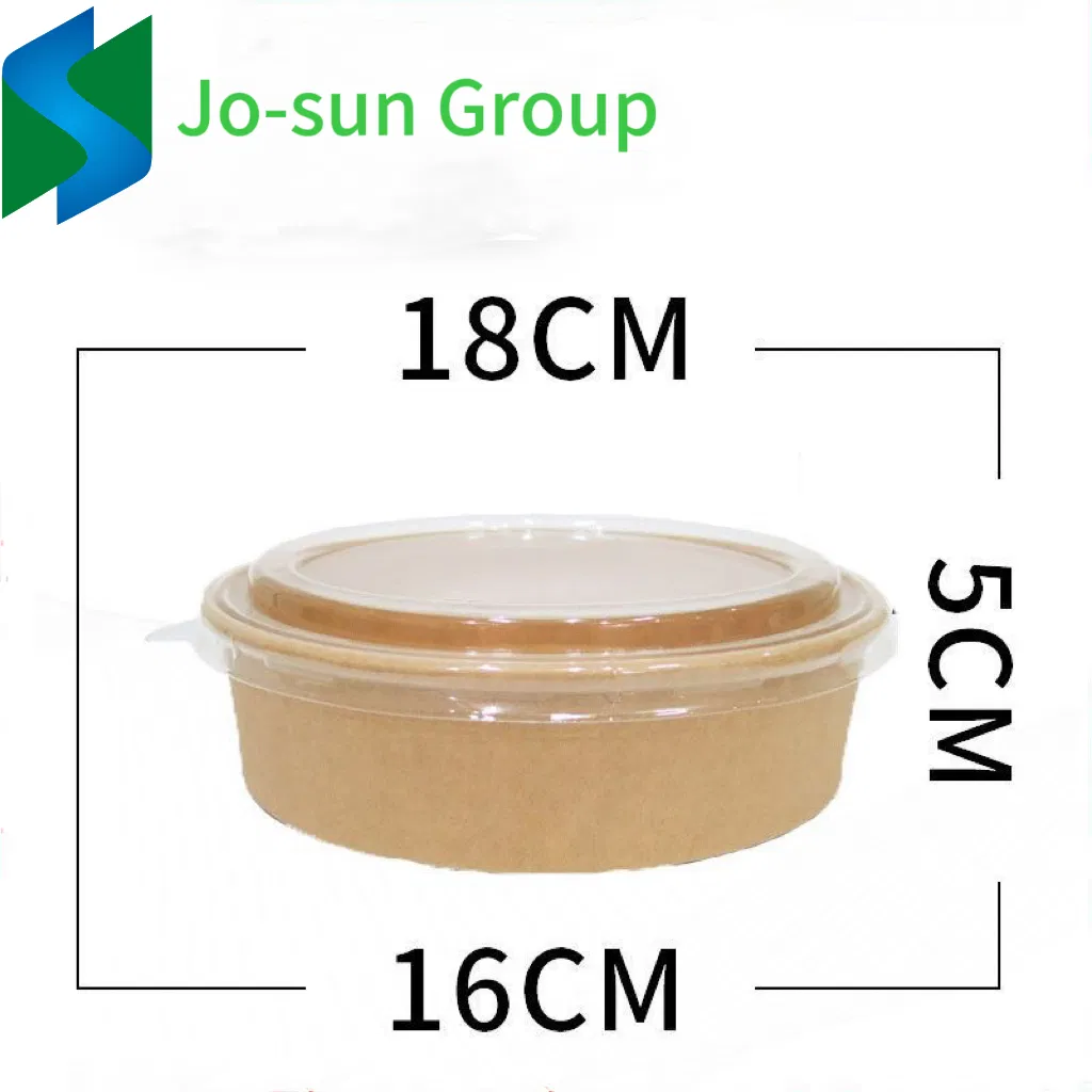 Jo-Sun Biodegradable Disposable Customized Sturdy Kraft Paper Soup Bowl