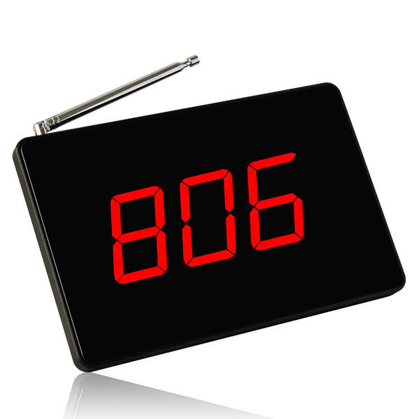 Wireless Restaurant Pager System Display Receiver 1 Number in 3 Digits