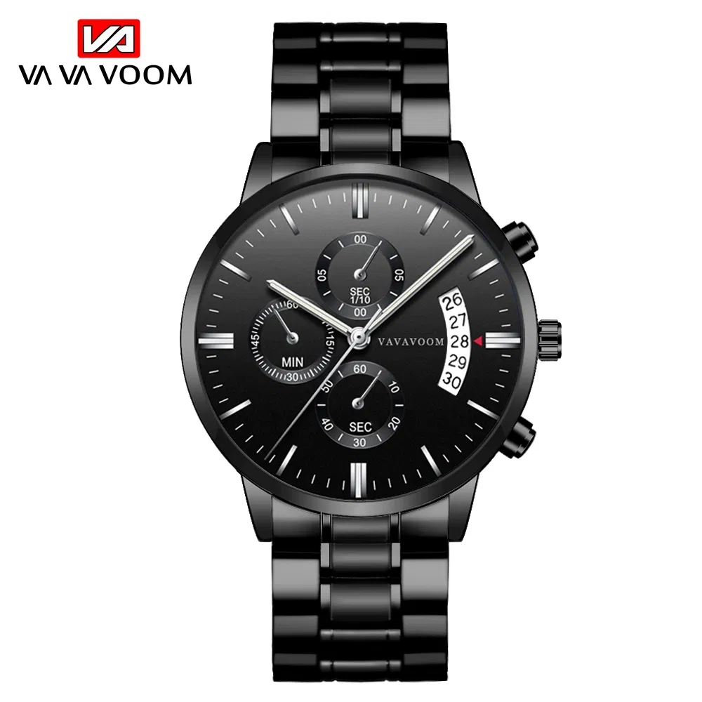 Men's Calendar Chronograph Quartz Gift Watch Waterproof in 5 Colors Lurxy Sport Style