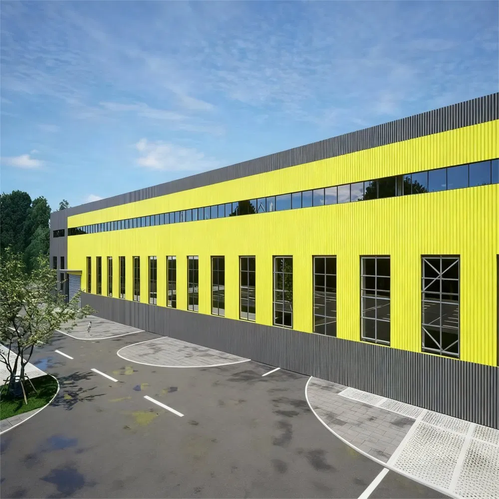 Fire-Retardant Steel Structure for General Industrial Storage Sheds with BS Standard Steel Construction