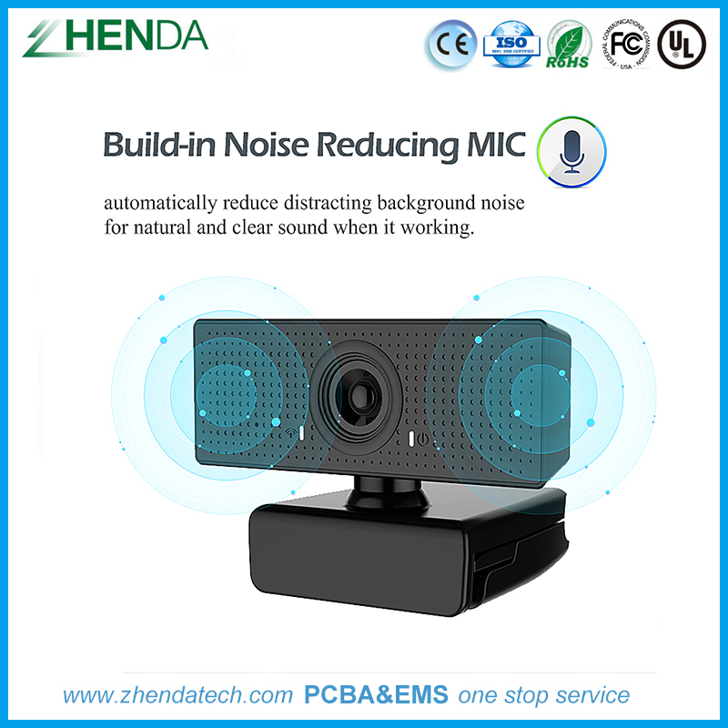 HD 1080P USB Camera with Microphone Built-in