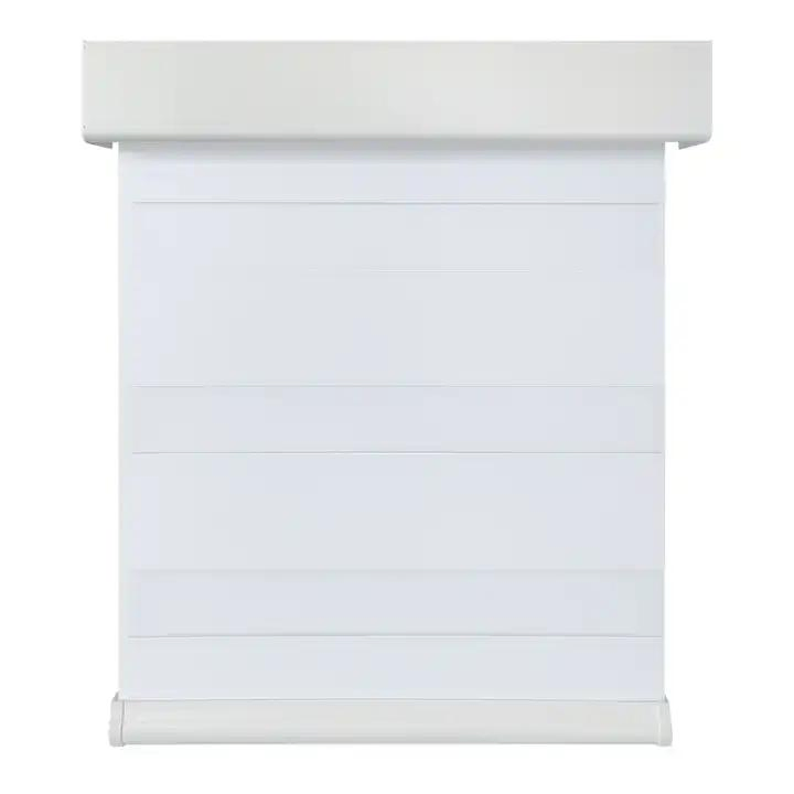 Ready Made Semi Blackout Day and Night White Zebra Blinds