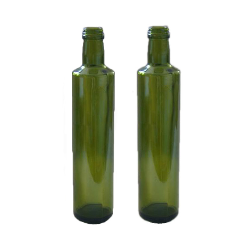 Wholesale Dark Green Dorica Glass Olive Oil Bottle 250ml /500ml/750, L/1L