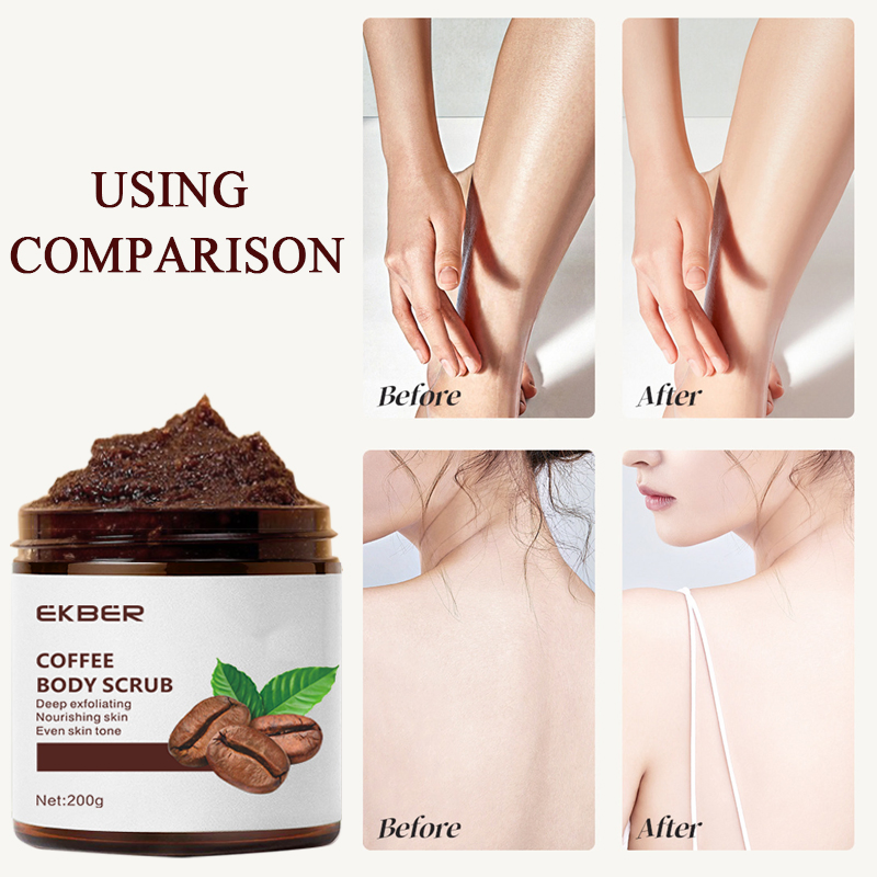 2024 New Arrival Coffee Body Scrub 100% Organic Natural Exfoliacion Whitening Body Scrub