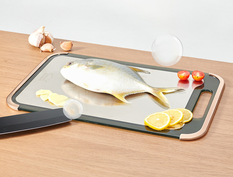 Double-Sided Household 304 Kitchen Chopping Board Double Thickened Fruit Chopping Board Manufacturer Direct Sale