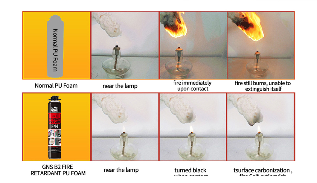 B2 Fire Resistance PU Foam for Large Building or Fireproof Doors