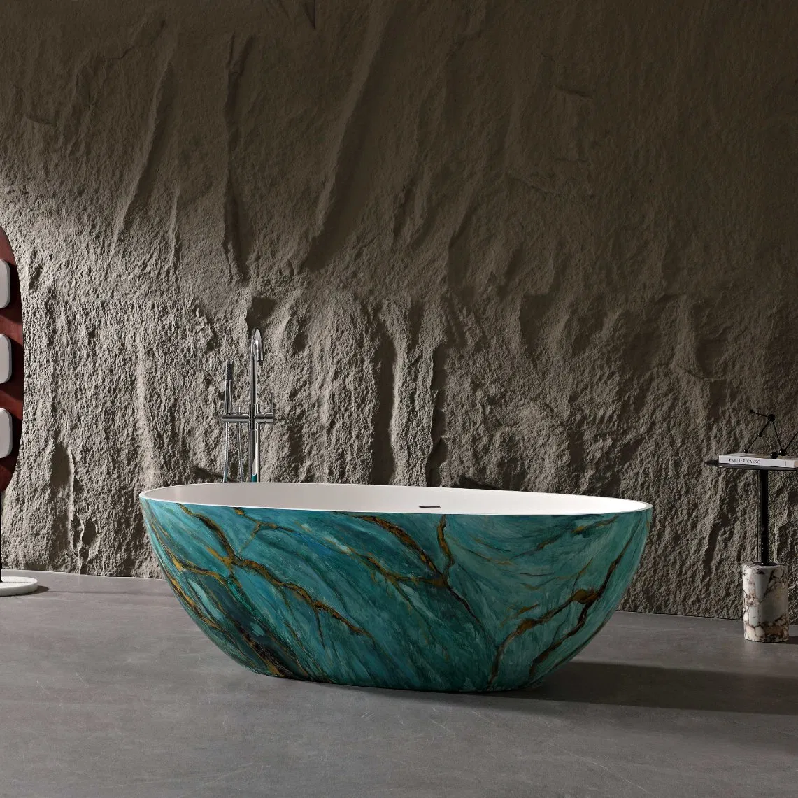 Мраморная ванна из композитного камня