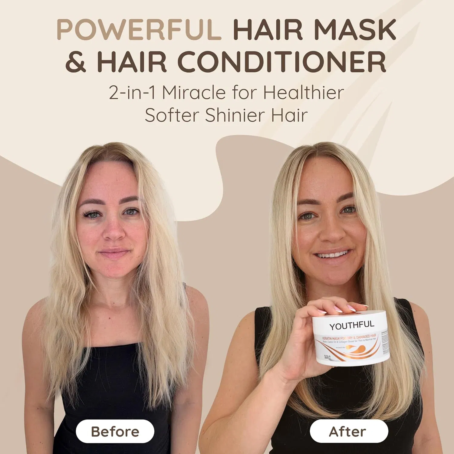 250ml Repair Dry Damaged Hair Deep Care Keratin Hair Treatment Hair Mask