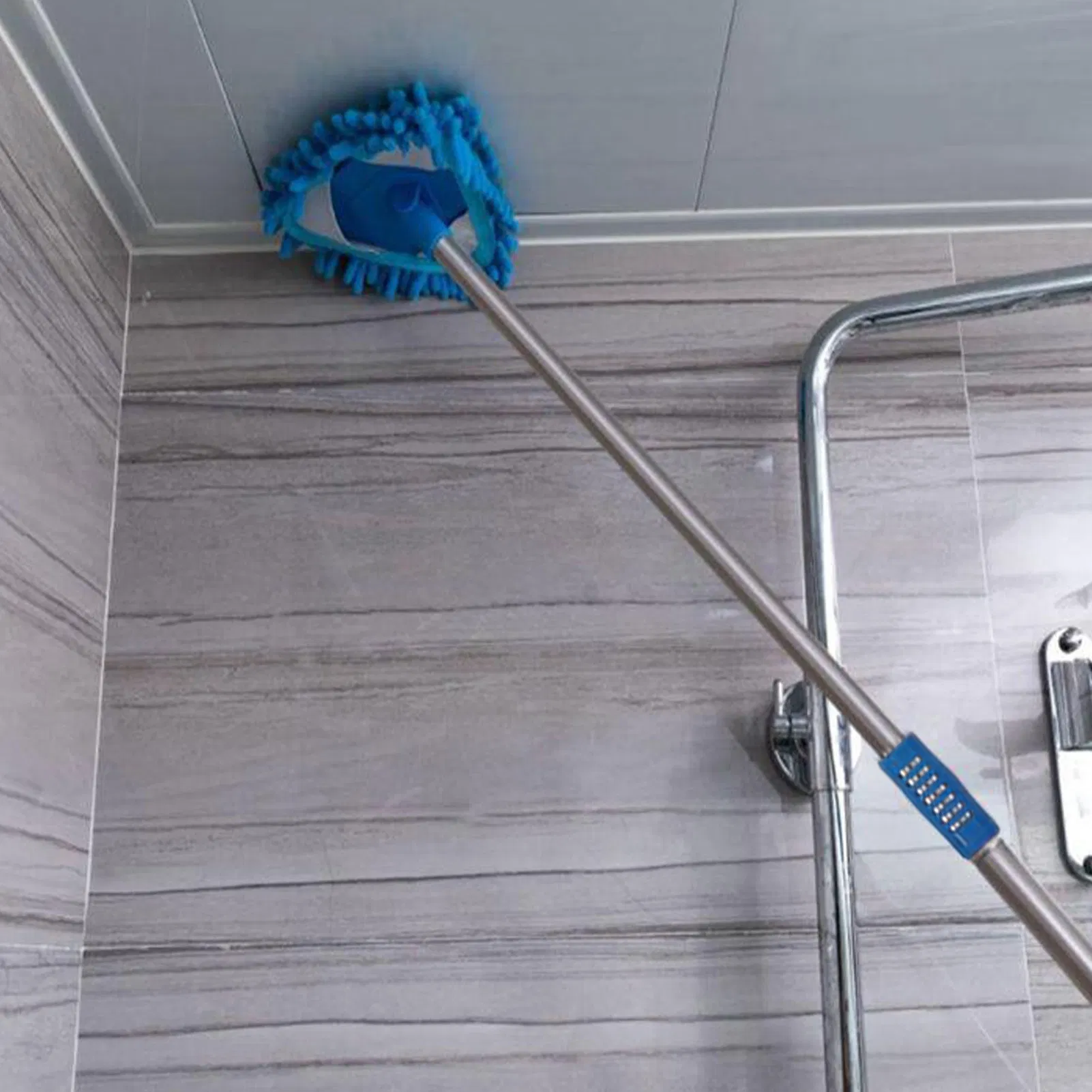 Retractable Glass Cleaner Dust Mop Triangle Cleaning Mop