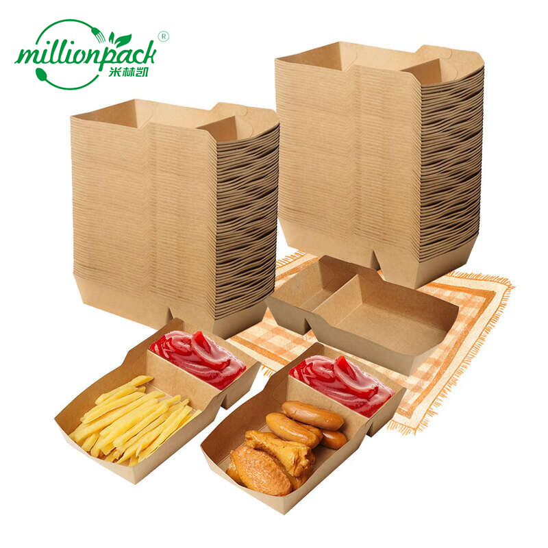 Disposable Paper Snack Tray for Outdoor Festivals Weekend Party Snack Serving Use