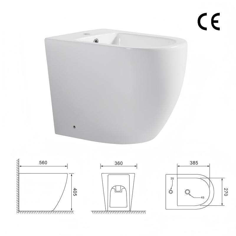 CE Standard High Quality Floor Standing Mounted Ceramic Bidet for Women Heath
