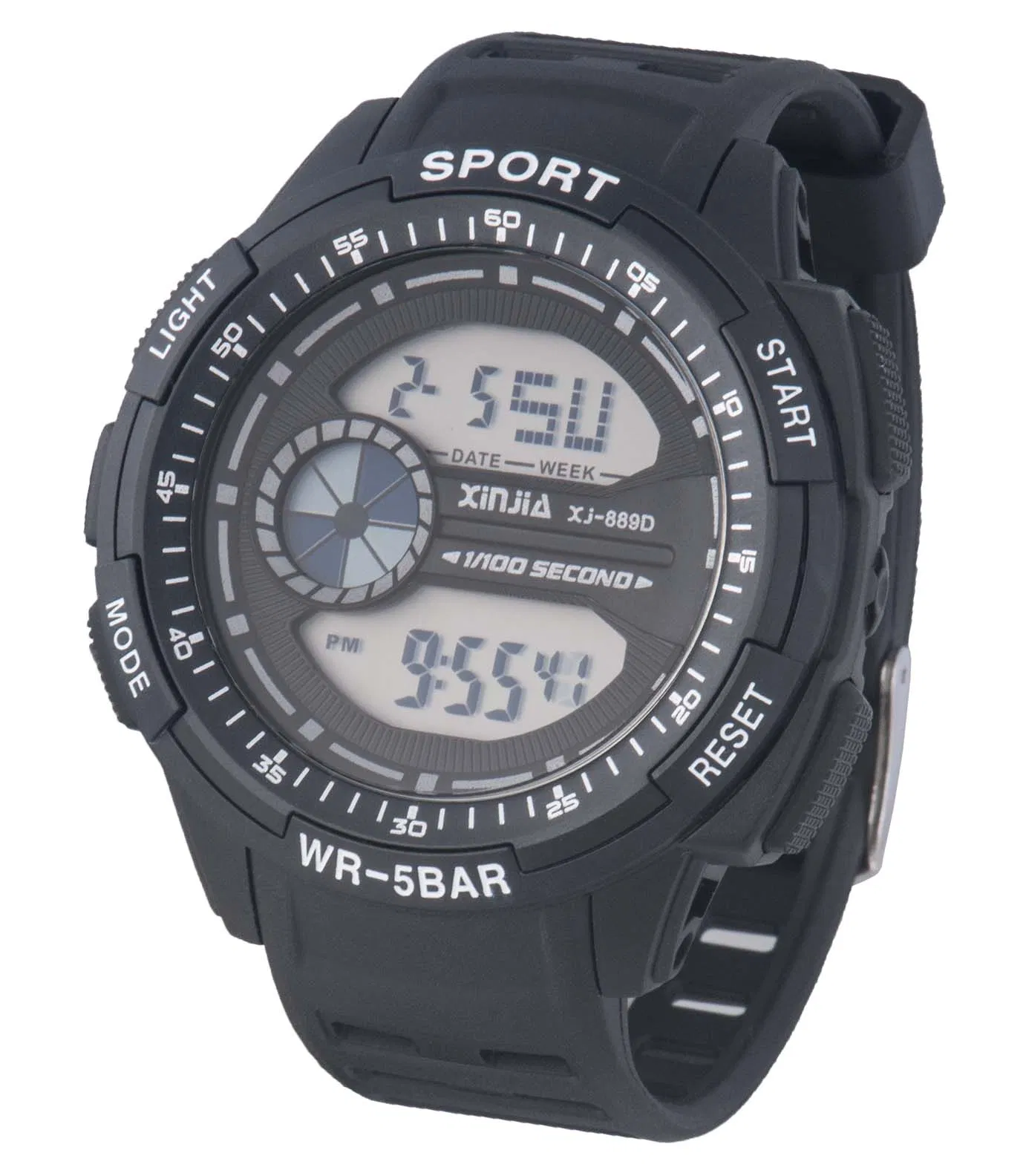 Gradient Dial Luminous Digital Watch