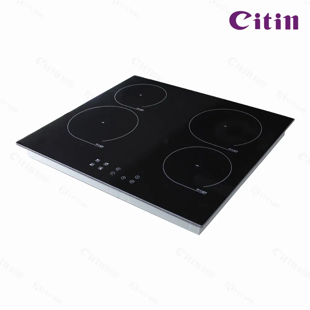 Built-in Electric Ceramic Cooktop with 4 Zones and Touch Control