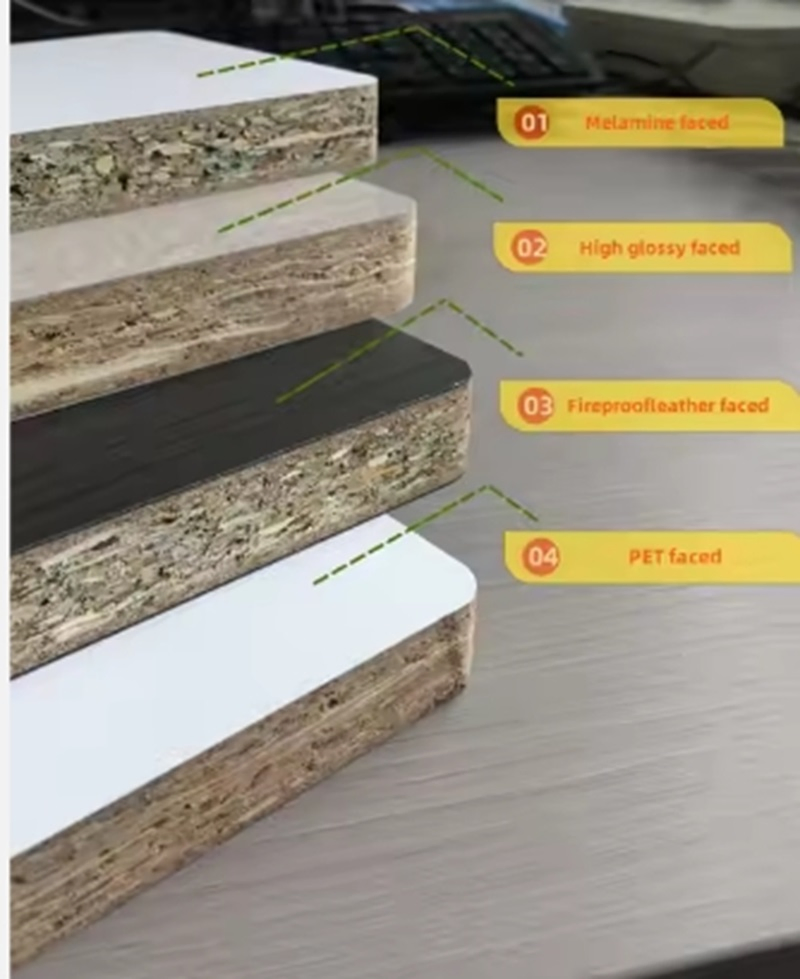Tablero De Melamina Hot Selling Chipboard Wood Melamine Laminated Faced Particle Board Chipboard for Home Decor