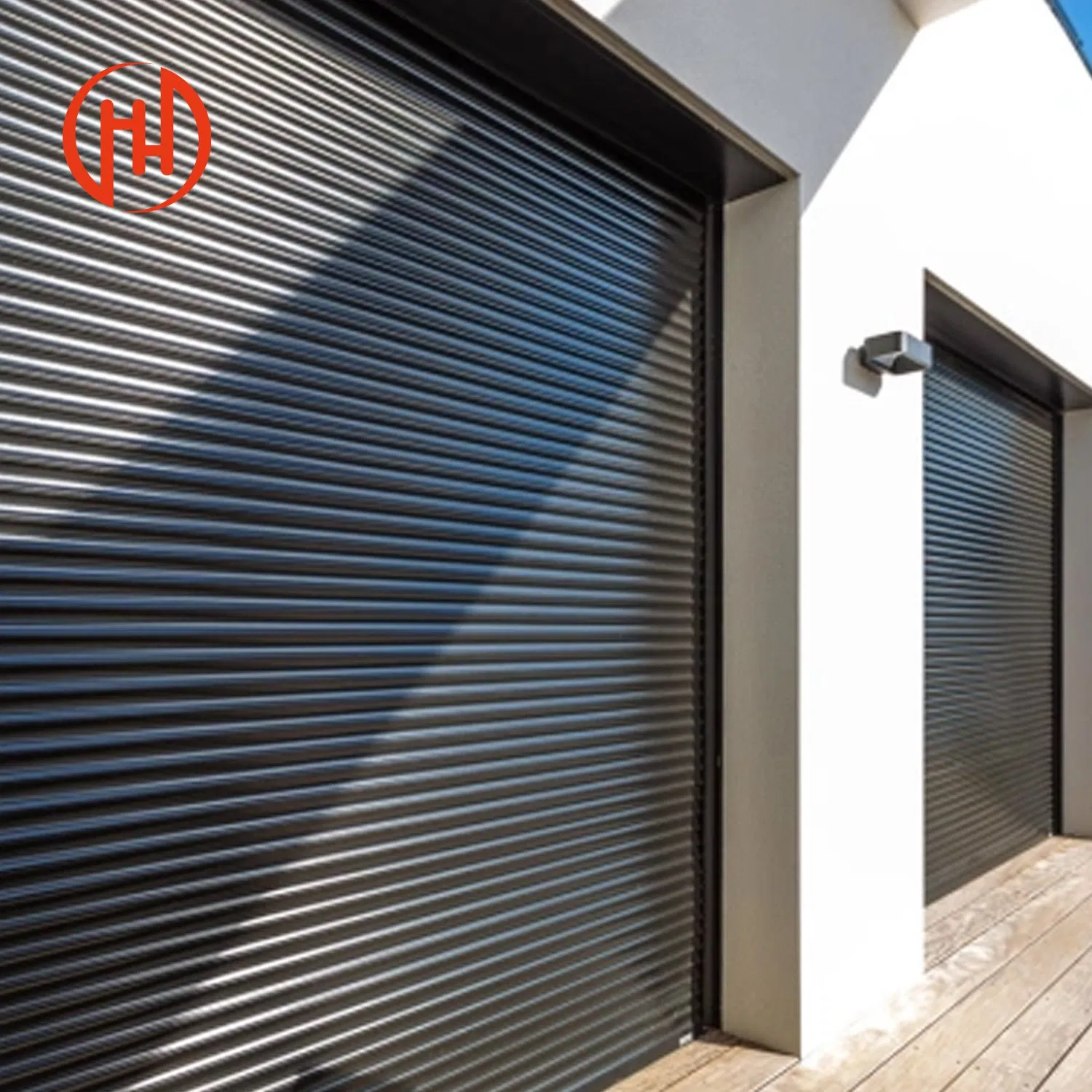 Outdoor Commercial Industrial Motorized Roller Shutter Security Graphic Design