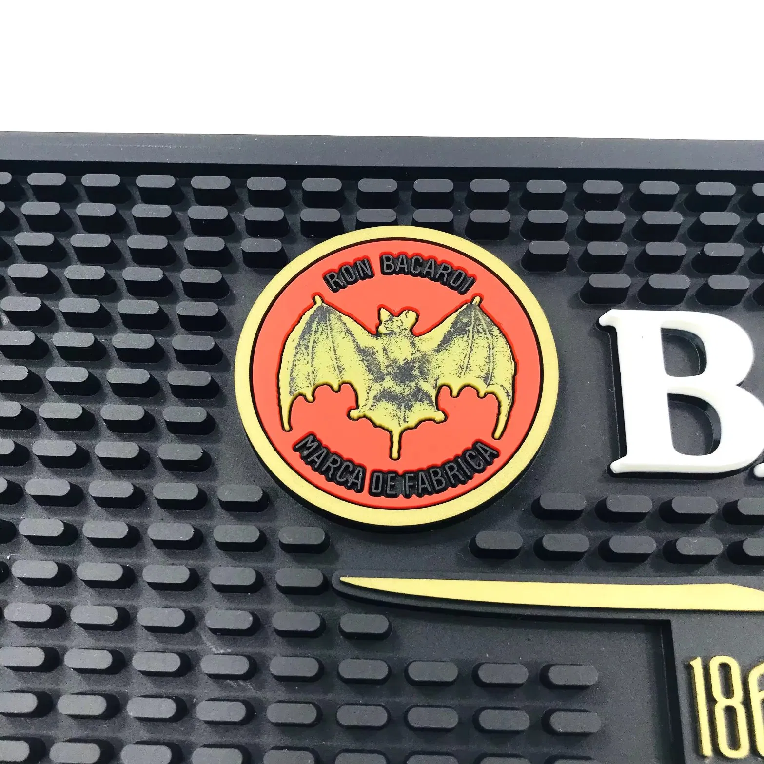 PVC Bar Drink Mat Soft Rubber Drip Runners Beer Bar Spill Mat with Custom Logo for Caperdonich Molson Canadian Molson Export