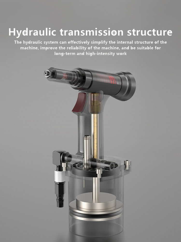 Pneumatic Riveting Machine Drawing Aluminum Core Steel Nail Industrial Grade Automatic Riveting Nail Gun Sne-611