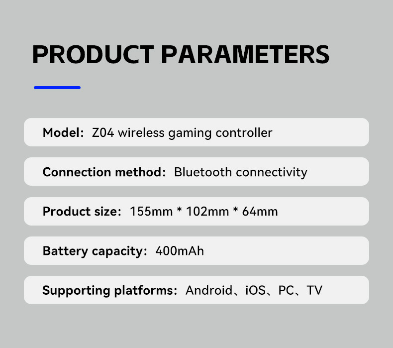 Беспроводной джойстик Z04 для Nintendo Switch, Android, iOS