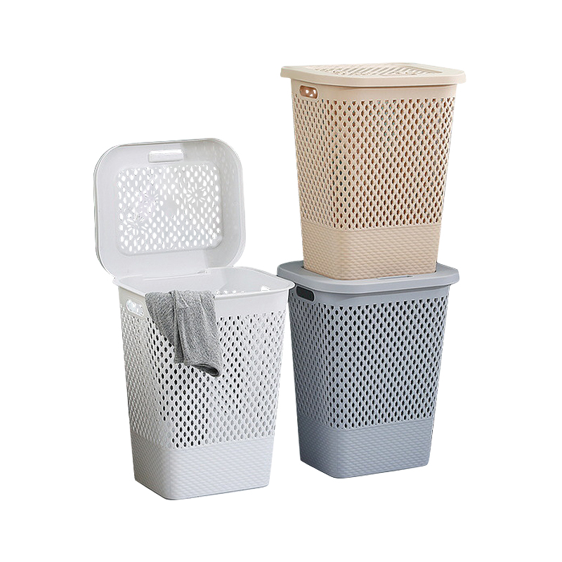Wholasale New Minimalist Plastic Toys Laundry Organizer Basket Bathroom Clothes Storage Basket