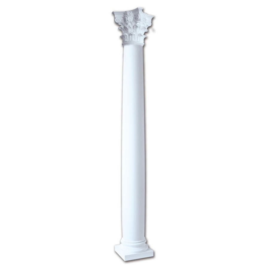 Banruo Decorative Fiberglass Roman Pillar with Corinthian Top for Sale