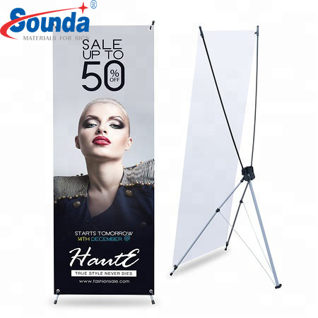 Adjustable Trade Show Display X Banner for Exhibition Advertising