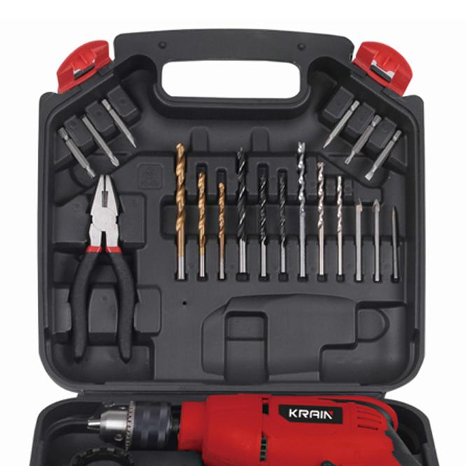Drill Tool Box Set Hand Tools Clamp Screwdriver Drilling Machine Electric Power Tool Krain Impact Drill Set Box Tool